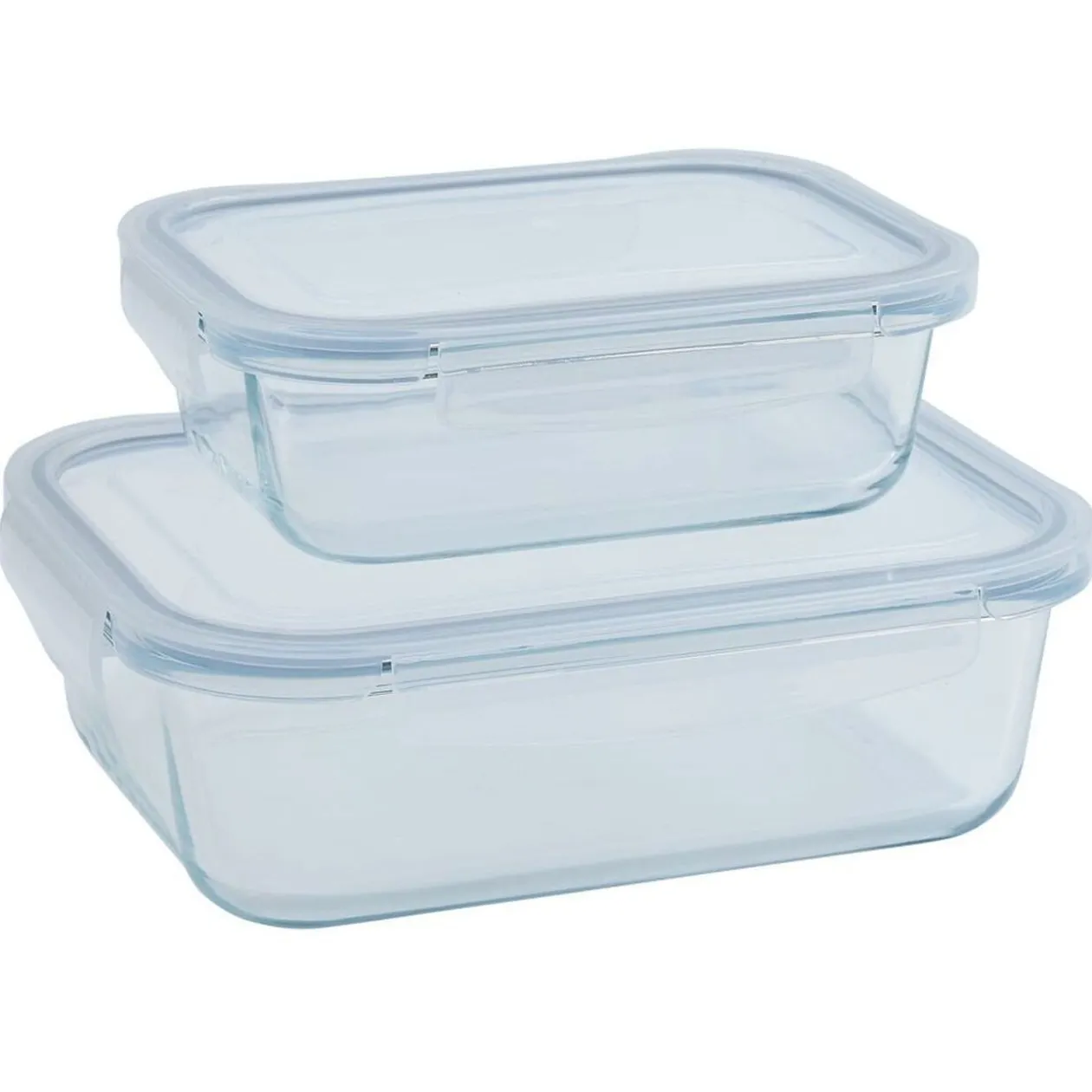 2 boîtes de conservation en verre 640 ml et 1500 ml