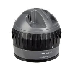 Aiguiseur à couteaux double position gris et noir