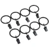 Anneau à pince noir x8
