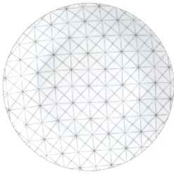 Assiette à dessert design géométrique dépareillé x4