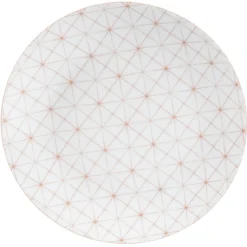 Assiette à dessert design géométrique dépareillé x4