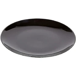 Assiette à dessert en porcelaine décor marbre gris