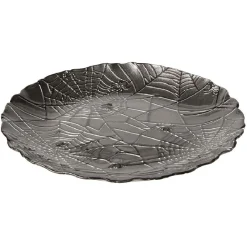 Assiette à dessert en verre Halloween design toile d'araignée Ø21cm