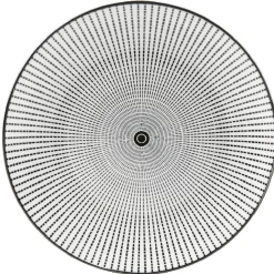 Assiette à dessert Helsinki décor noir blanc x4