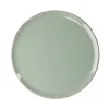 Assiette à dessert Lisbonne en grès vert Ø20,5cm