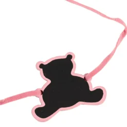 Attache serviette ourson rose x6