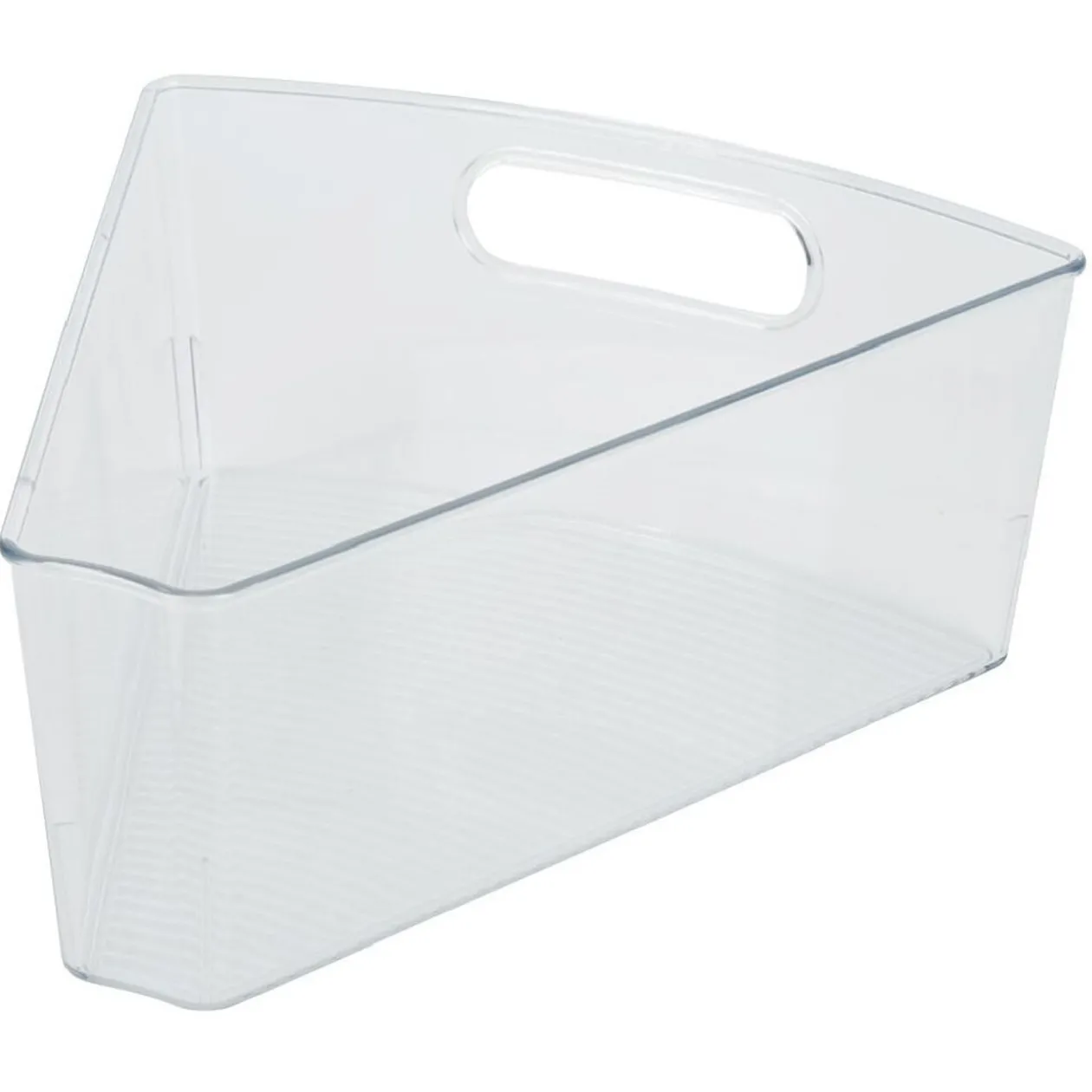 Bac de rangement triangulaire transparent pour frigo 3L