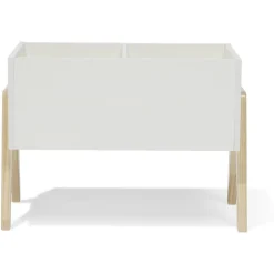 Bac rangement enfant Écolier MDF et pin blanc - L52,8xP29,7xH38,5 cm