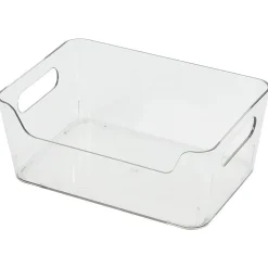 Bac rangement frigo 2L plastique transparent 20,5x14xH8,5cm
