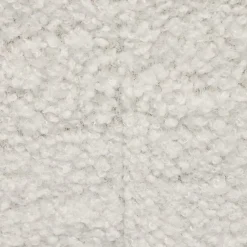 Banc coffre Clara décor laine bouclée Blanc - L77xP38xH38 cm