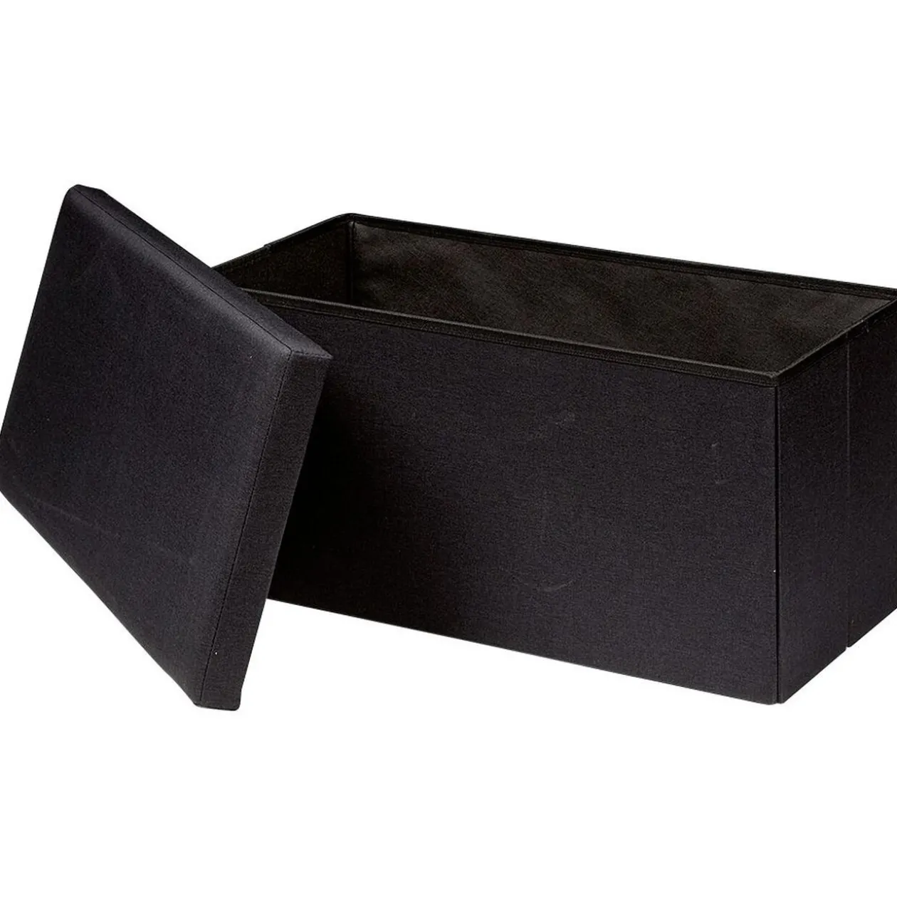 Banc coffre Clara Noir - L76,5 x P38 x H37,5 cm
