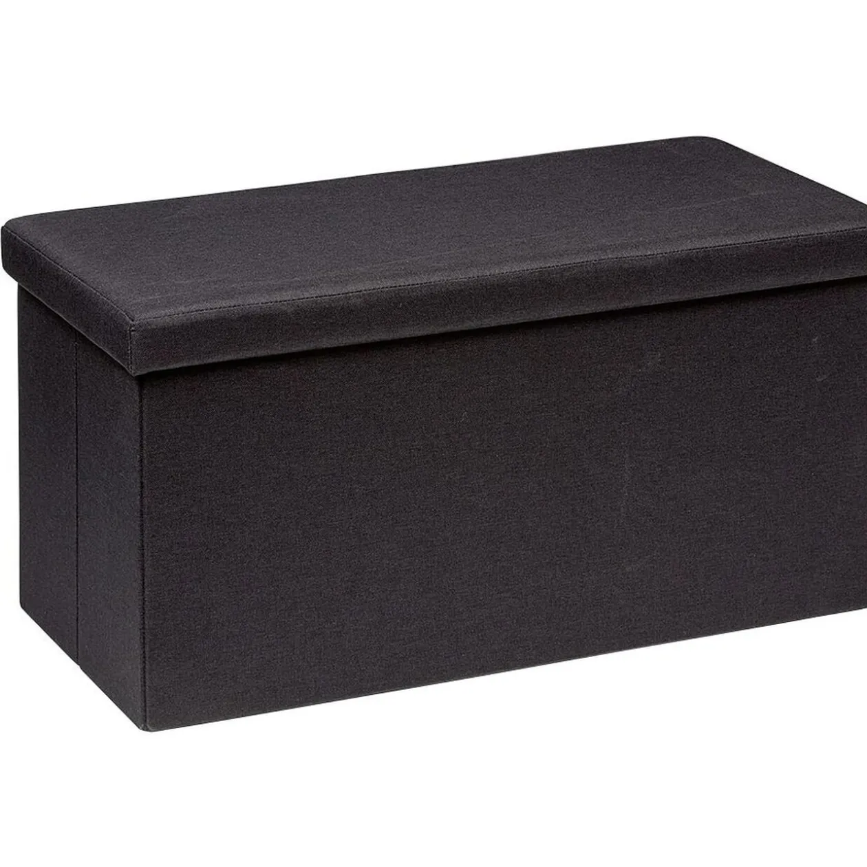 Banc coffre Clara Noir - L76,5 x P38 x H37,5 cm