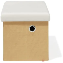 Banc coffre Clara nuage orange - L60xP32xH32 cm