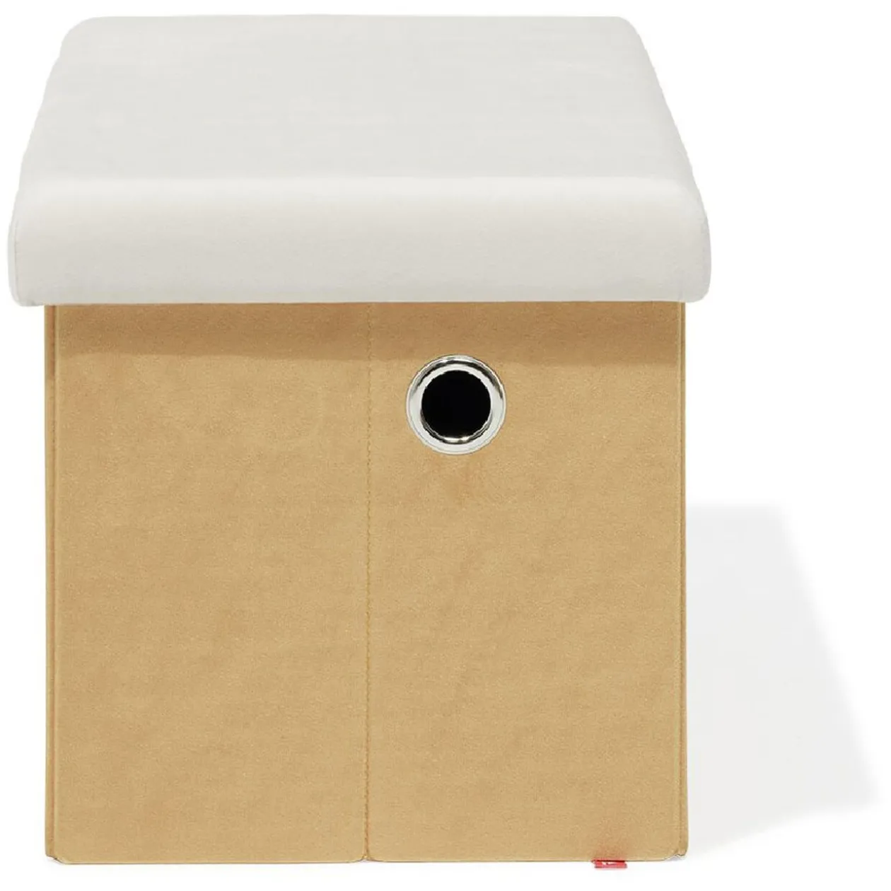 Banc coffre Clara nuage orange - L60xP32xH32 cm