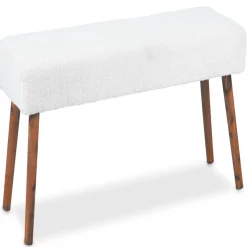 Banc joseph laine bouclée blanc