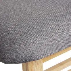 Banc range chaussure en bambou gris et naturel