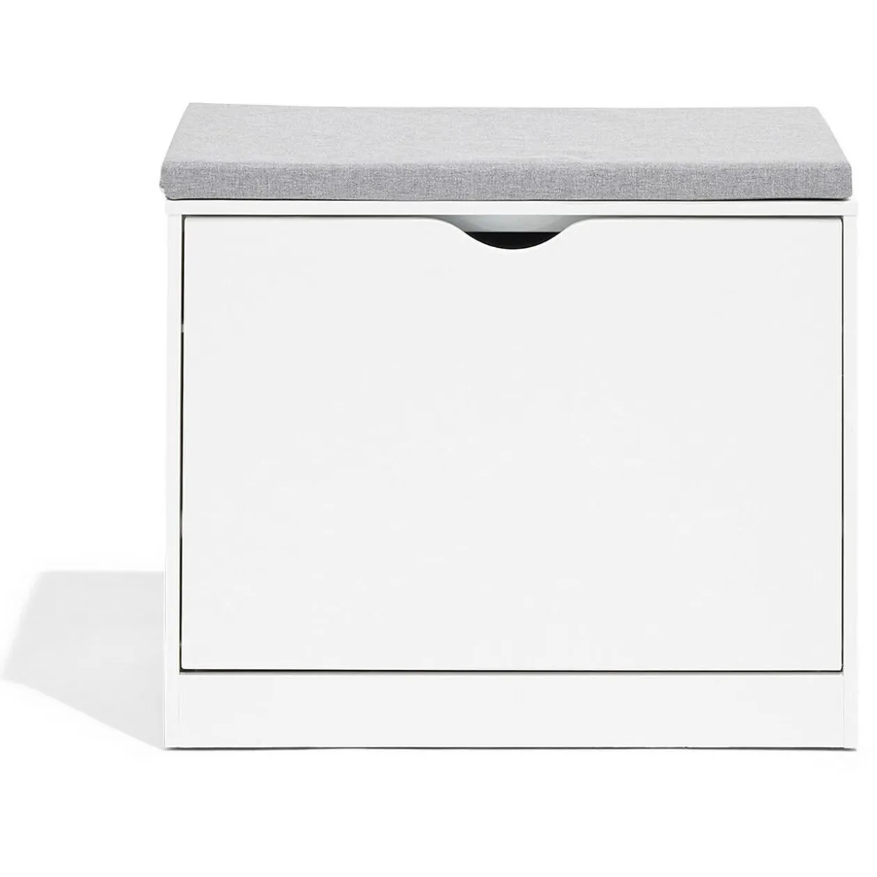 Banc range-chaussures Krys blanc 60x30xH51cm