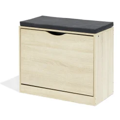 Banc range-chaussures Krys naturel 60x30xH51cm