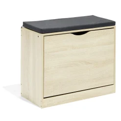 Banc range-chaussures Krys naturel 60x30xH51cm