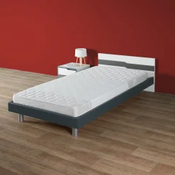 Bandeau protège matelas waterproof molletonné blanc