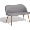 Banquette 2 places Sofia grise