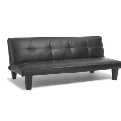 Banquette convertible Mike noire 3 personnes