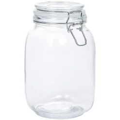 Bocal en verre avec couvercle à charnière 1,5 L