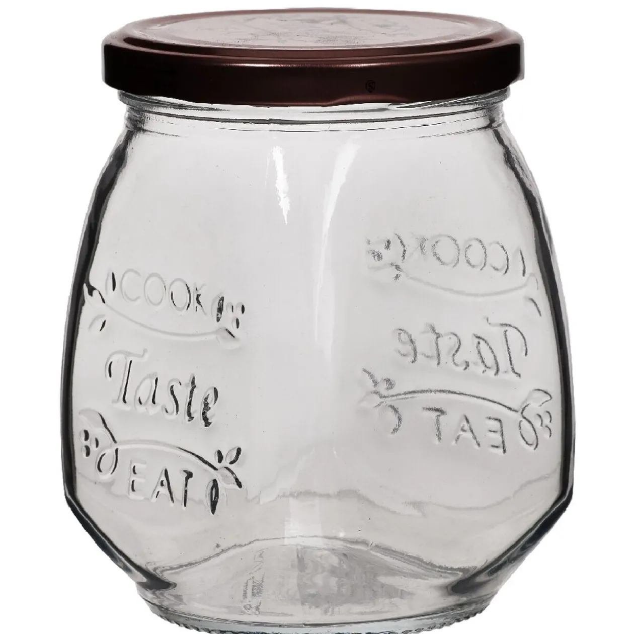 Bocal hermétique transparent vintage petit modèle