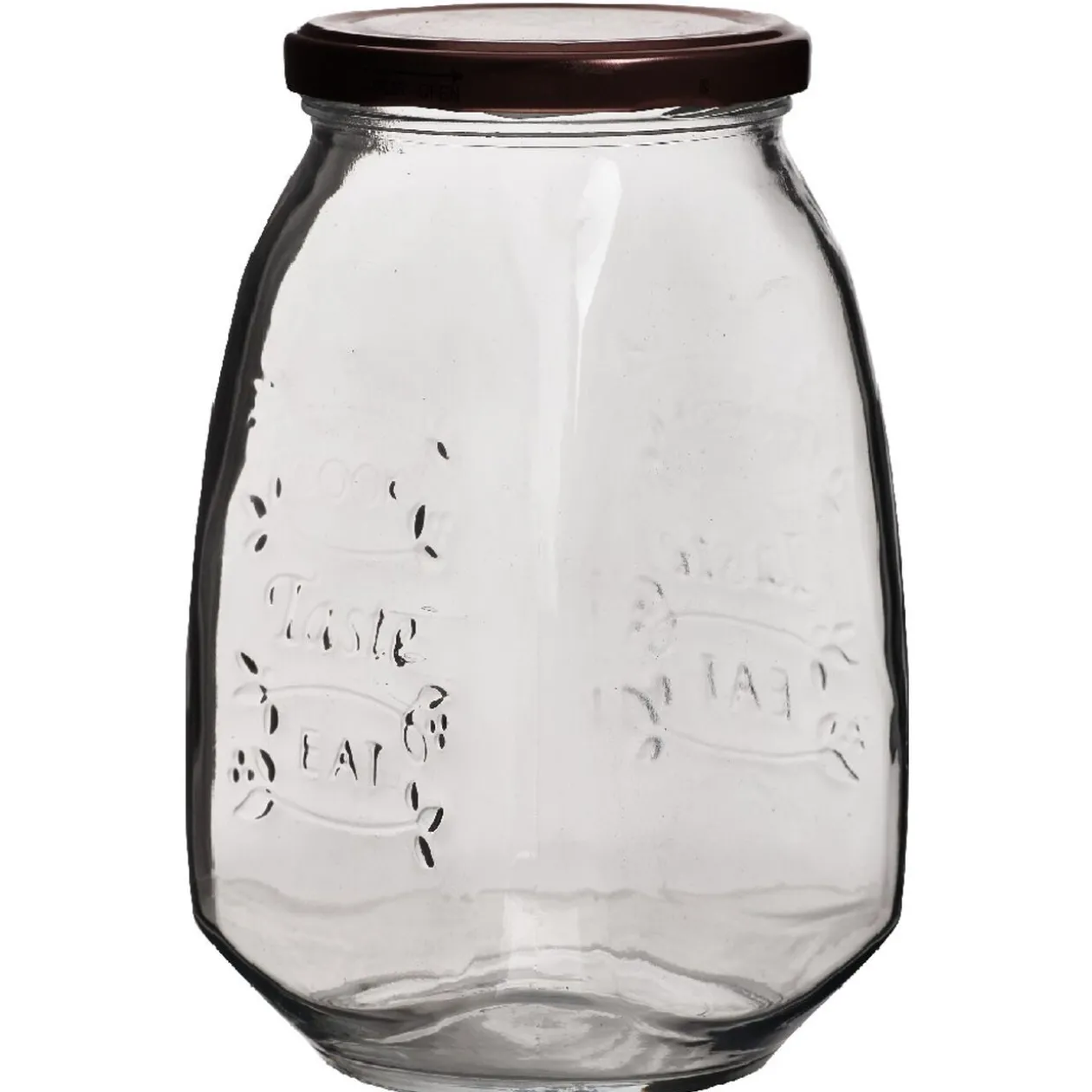 Bocal hermétique transparent vintage petit modèle