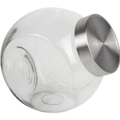 Bocal incliné verre couvercle métal 3 L