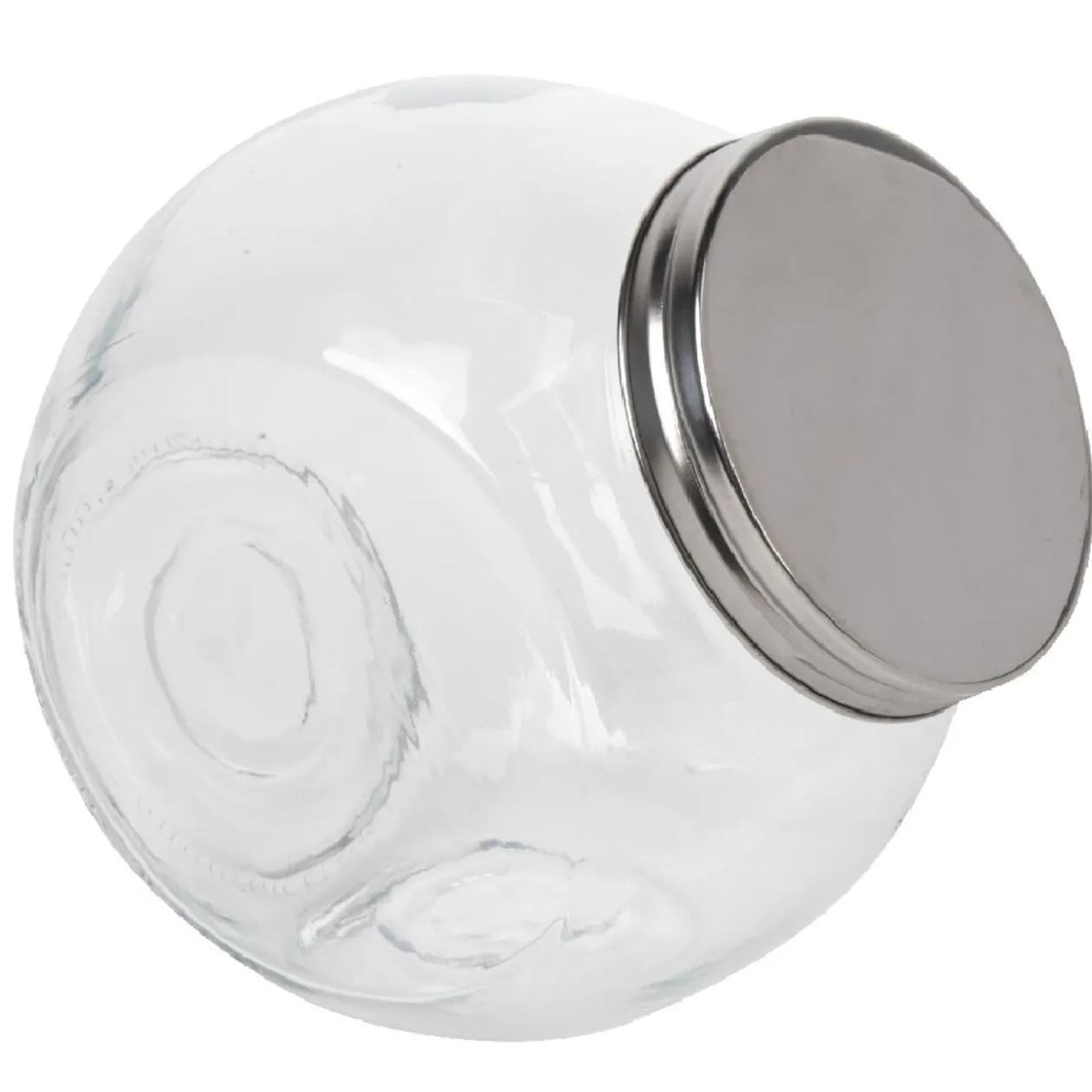 Bocal incliné verre couvercle métal 1,5 L