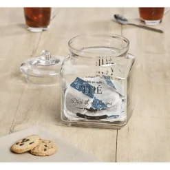 Bocal transparent à thé
