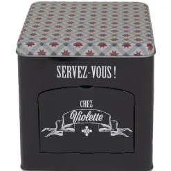 Boîte à biscuits carrée design 