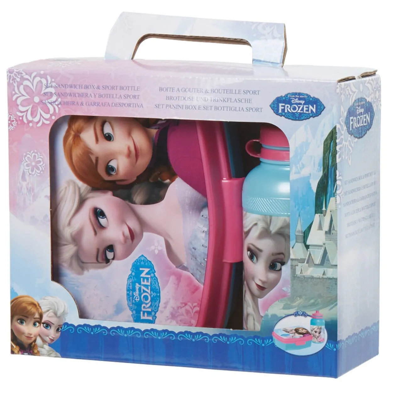 Boîte à goûter et gourde La Reine des Neiges