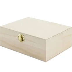 Boîte à thé en bois à personnaliser 20xH7x15cm