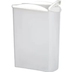 Boîte alimentaire empilable transparente et blanche 1,7 L