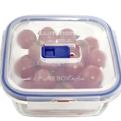 Boîte alimentaire en verre trempé transparent x3