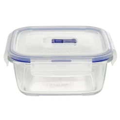 Boîte alimentaire en verre trempé transparent x3