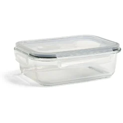 Boîte alimentaire en verre avec couvercle plastique à clips 1,1L