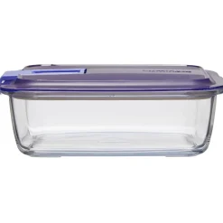Boîte alimentaire Luminarc Easy Box verre transparent et bleu 122 cl