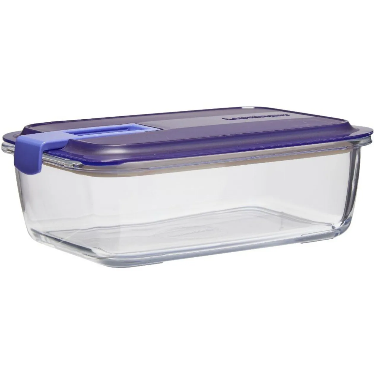 Boîte alimentaire Luminarc Easy Box verre transparent et bleu 122 cl