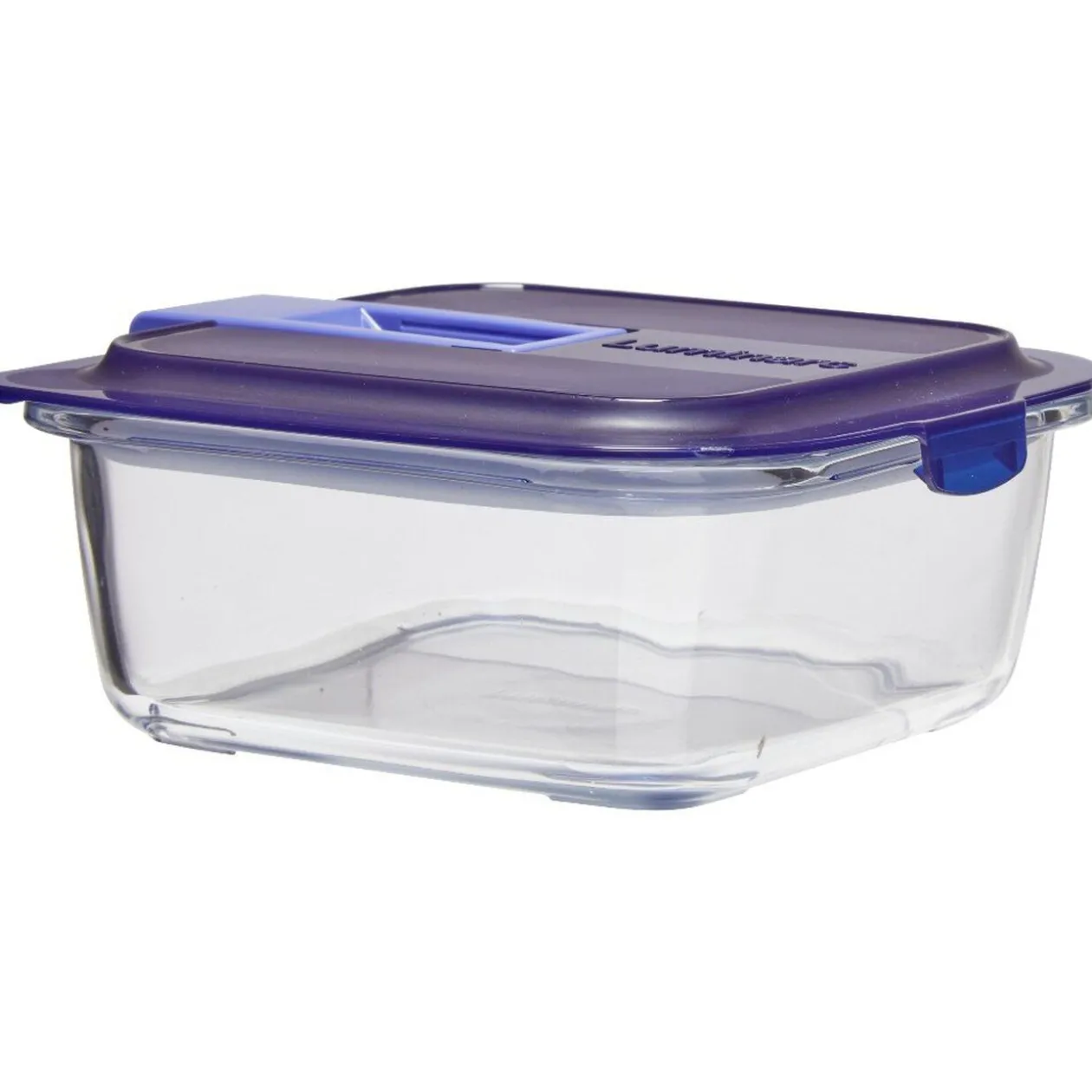 Boîte alimentaire Luminarc verre Easy Box transparent et vert 76 cl