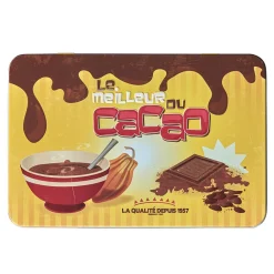Boîte rectangulaire en métal le meilleur du cacao