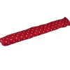 Boudin de porte rouge design coeurs blancs