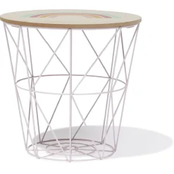 Bout de canapé Alix Rose - Ø31,5xH31cm