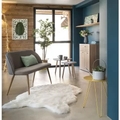 Bout de canapé anthracite Emma x 2