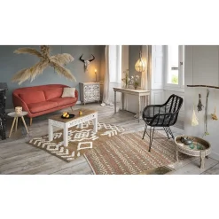 Bout de canapé blanc Bali