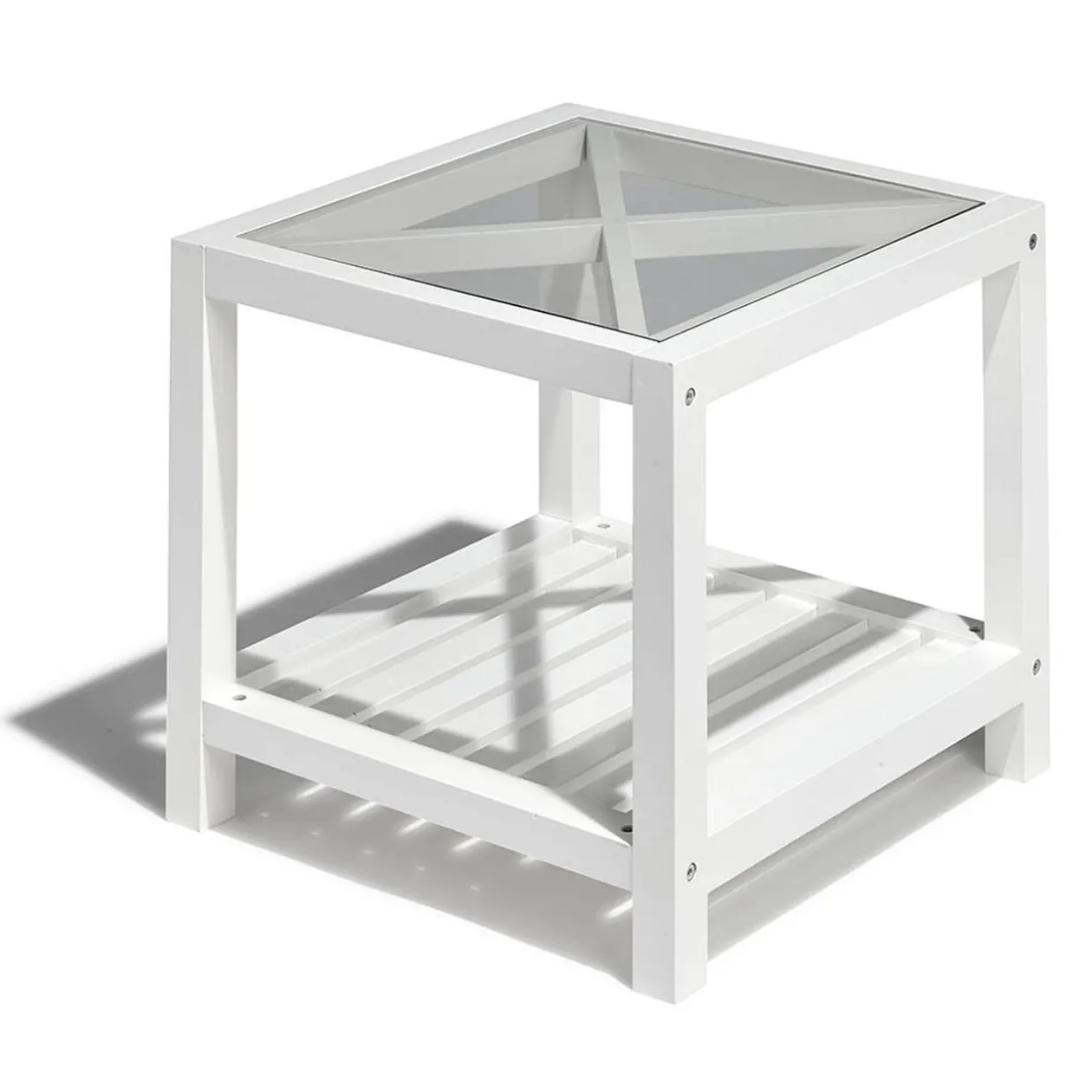 Bout de canapé blanc Cardiff