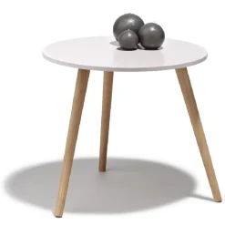 Bout de canapé Charlotte avec plateau rose