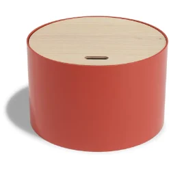 Bout de canapé coffre Kuub terracotta